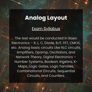 Enrolment - Analog Layout Course